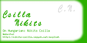 csilla nikits business card